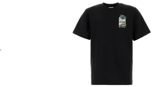 Casablanca Black cotton t-shirt Lanight