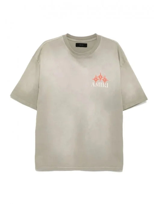 TRICOU AMIRI, Starbust Print, Light Grey