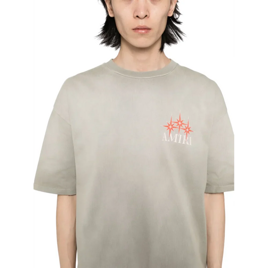 TRICOU AMIRI, Starbust Print, Light Grey