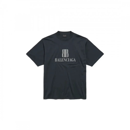 Tricou BALENCIAGA, Nano Bb, Medium Fit, Black